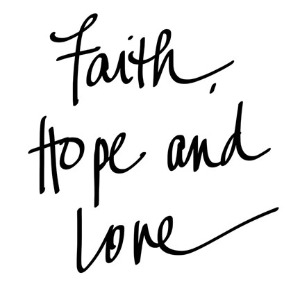 Framed Faith Hope Love Print