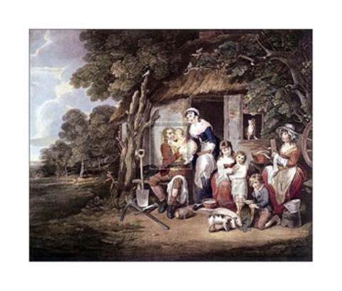 Framed Saturday Evening:Rtn from Labour  [L] Print