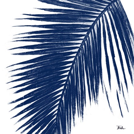Framed Indigo Baru Palm I Print