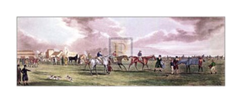 Framed Ascot Heath: Preparing to Start Print