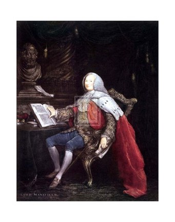 Framed Lord Mansfield C.J. of England Print