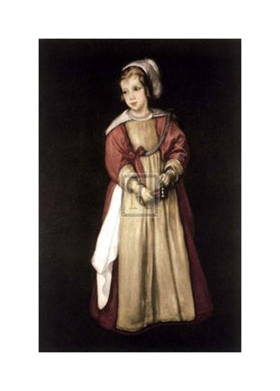 Framed Girl with a Bell Print
