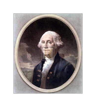 Framed George Washington Cameo Print