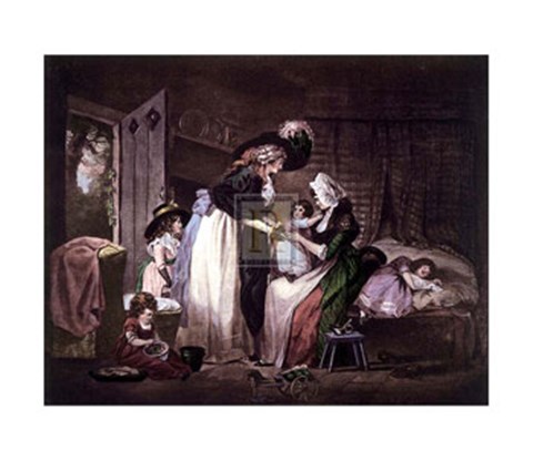 Framed Visit to the Child At Nurse  [L] Print