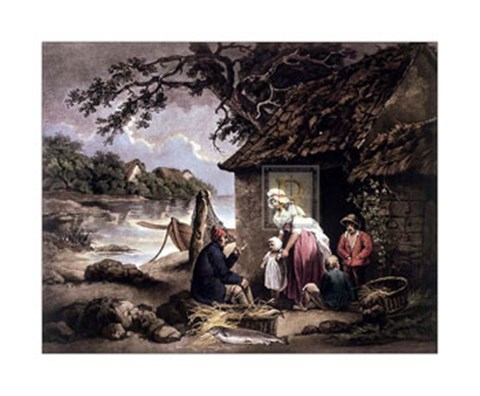 Framed Fisherman&#39;s Hut Print