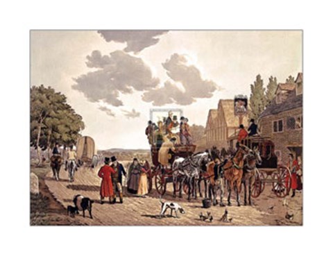 Framed Last Stage on the Portsmouth Road Print