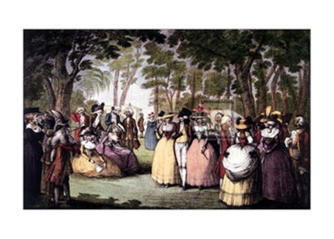 Framed Gardens of Carlton House Print