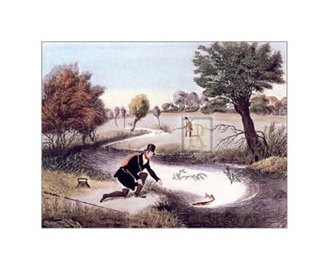 Framed Live-Bait Fishing for Jack Print