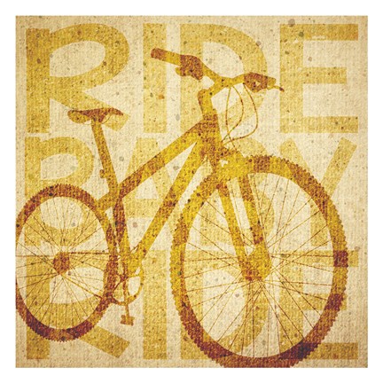 Framed Bike Canvas 1 Print