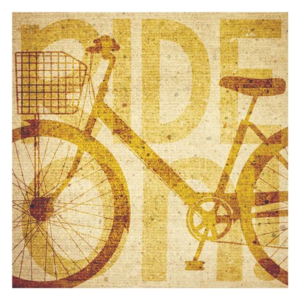 Framed Bike Canvas 2 Print