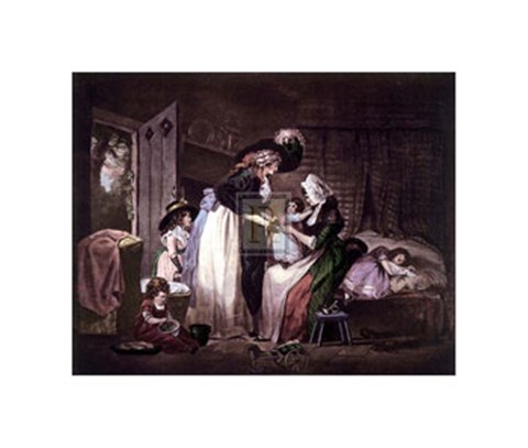 Framed Visit to the Child At Nurse  [S] Print