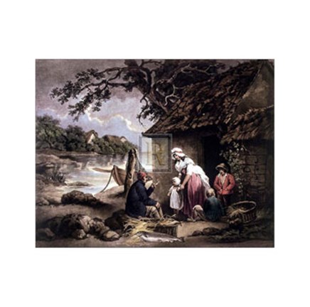 Framed Fisherman&#39;s Hut Print