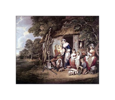 Framed Saturday Evening:Rtn from Labour [S] Print