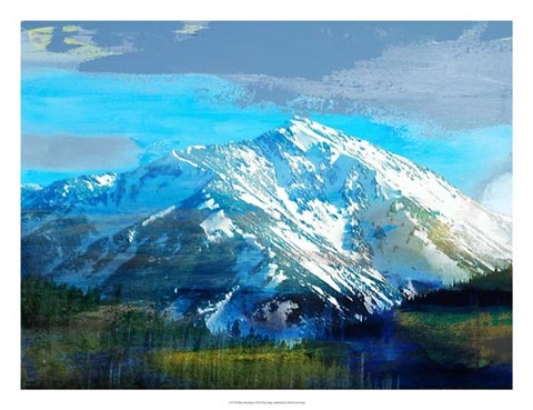 Framed Blue Mountain Print