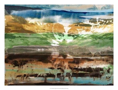 Framed Mountain Abstract II Print