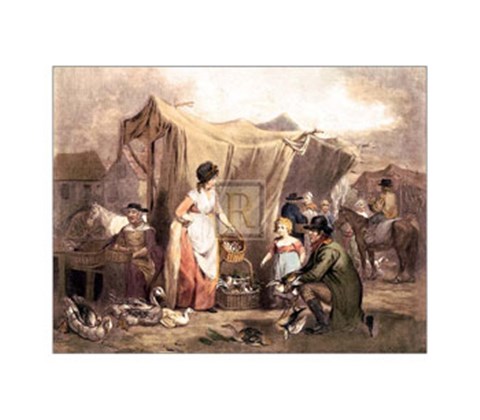 Framed Poultry Market Print