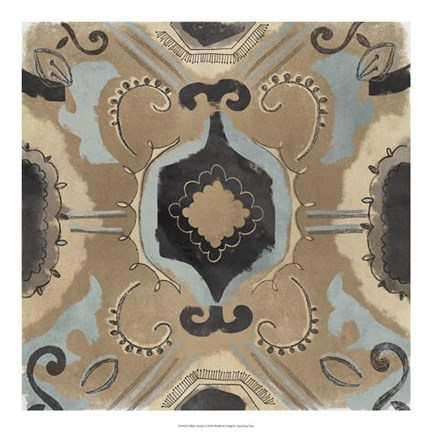 Framed Offset Textile I Print