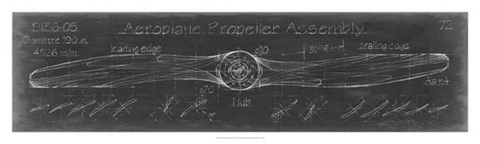 Framed Propeller Diagram Print