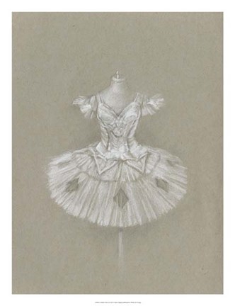 Framed Ballet Dress II Print