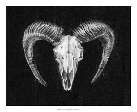 Framed Rustic Ram Mount II Print