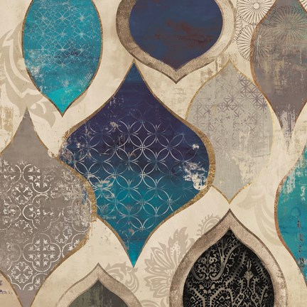 Framed Blue Rhapsody II Print