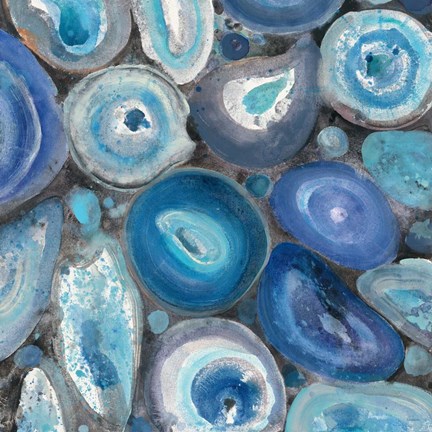 Framed Stone Circles II Crop Print