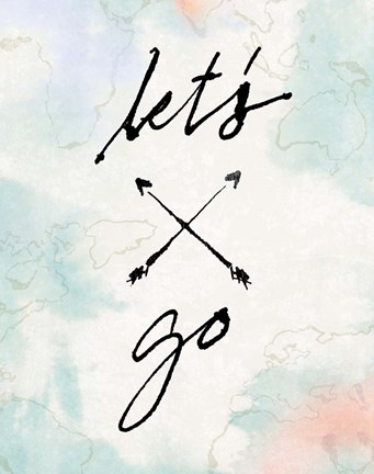 Framed Mapped Shorelines III Color Print