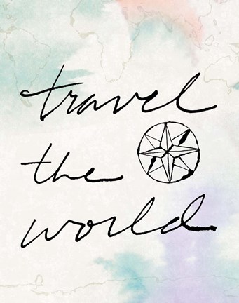 Framed Mapped Shorelines IV Color Print