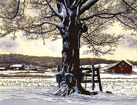 Framed Syrup Buckets Print