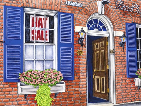 Framed Hat Shop - Notl Print