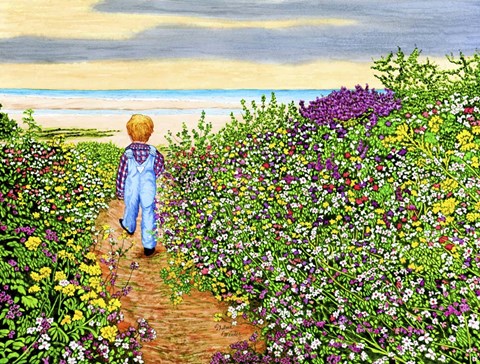 Framed Down To The Sea Again, Georgia Print