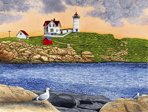 Framed Nubble Light II C2005 Print