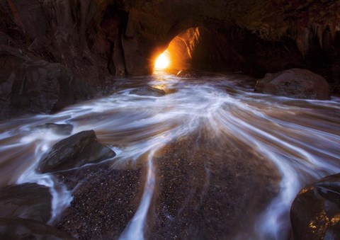 Framed Cave Horiz 2 Print