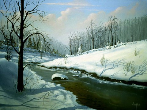 Framed Winter Landscape 4 Print