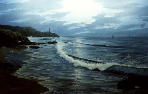 Framed Beach 1 Print