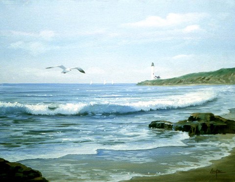 Framed Lighthouse 12 Print