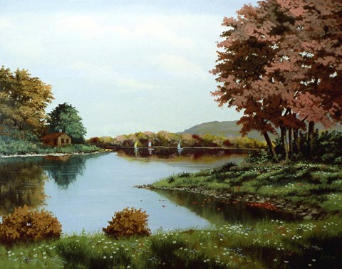 Framed Autumn Trees 3 Print