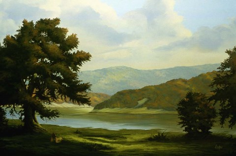 Framed Summer Landscape 1 Print