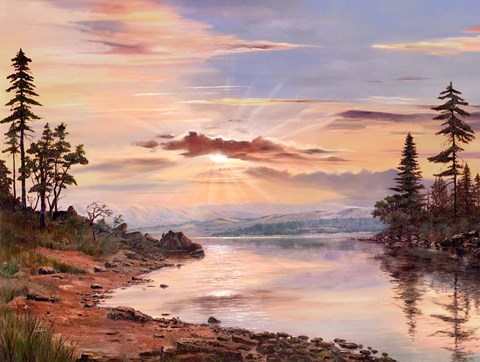 Framed Sun Breaks Print