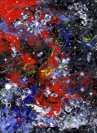 Framed Diamonds Print