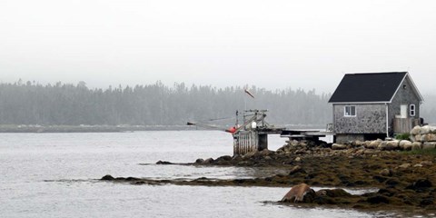 Framed Ocean Side I Print