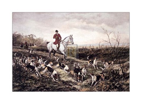 Framed Hounds Feathering Print