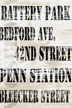 Framed Over and Under NYC Transit Print