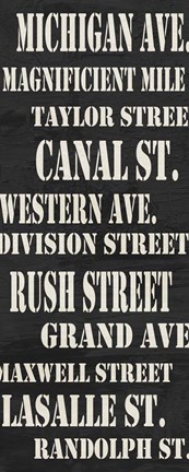 Framed Chicago Streets Print