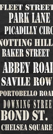 Framed London Streets Print