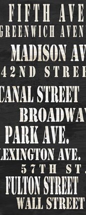 Framed NYC Streets Print