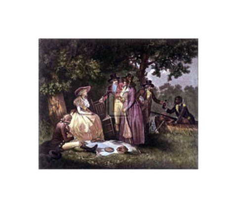 Framed Angler&#39;s Repast Print