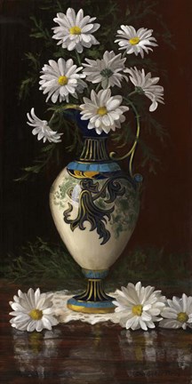 Framed Daisies in Royal Worchester Print