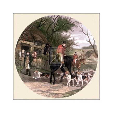 Framed Here Come the Hounds Print