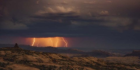 Framed Arches Light Show Print